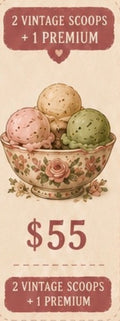 2 Vintage scoops w/1 premium