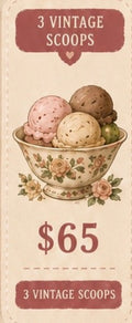 3 vintage scoop
