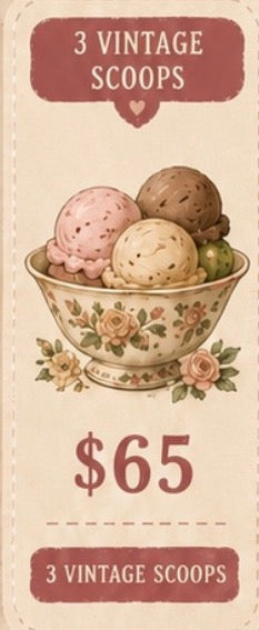 3 vintage scoop