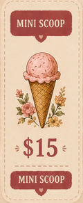 Mini Vintage Scoop