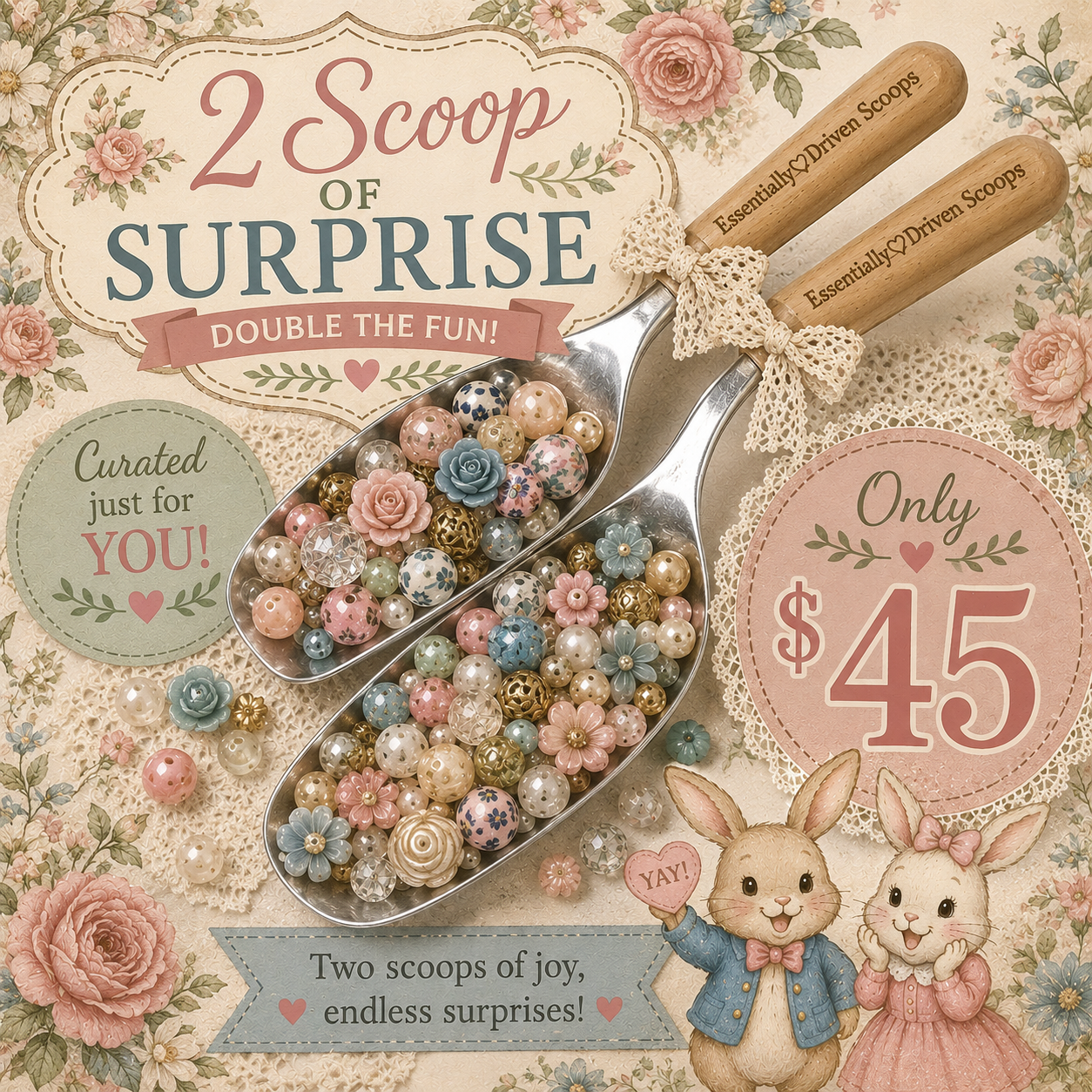 2 Bun scoops